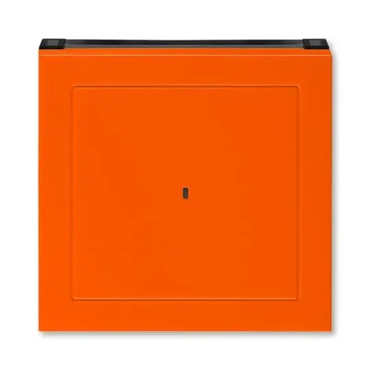 kryt spínače kartového; oranžová/kouř. černá, design LEVIT